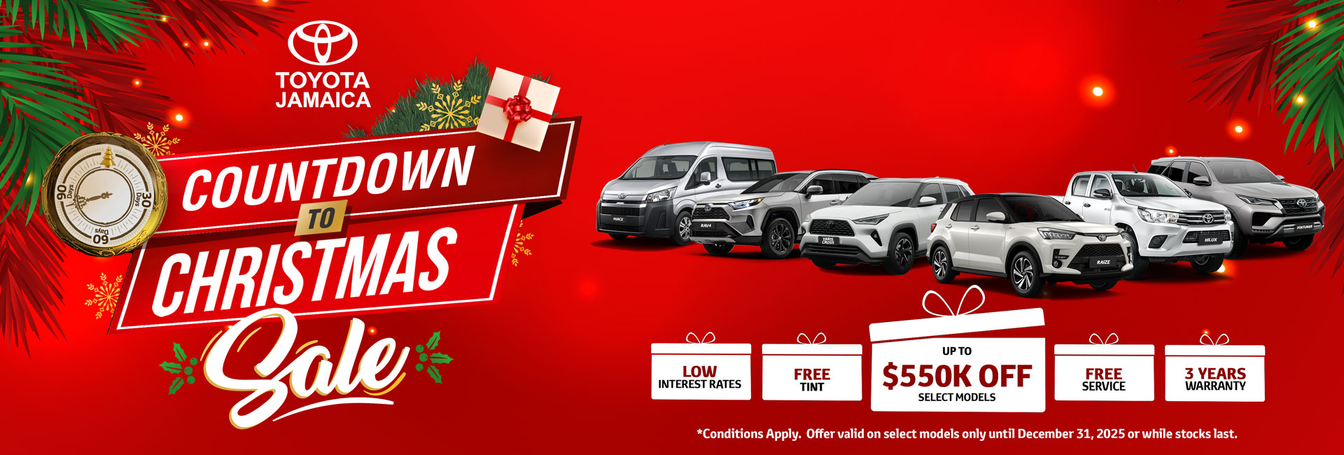 Toyota Jamaica COUNTDOWN TO CHRISTMAS SALE